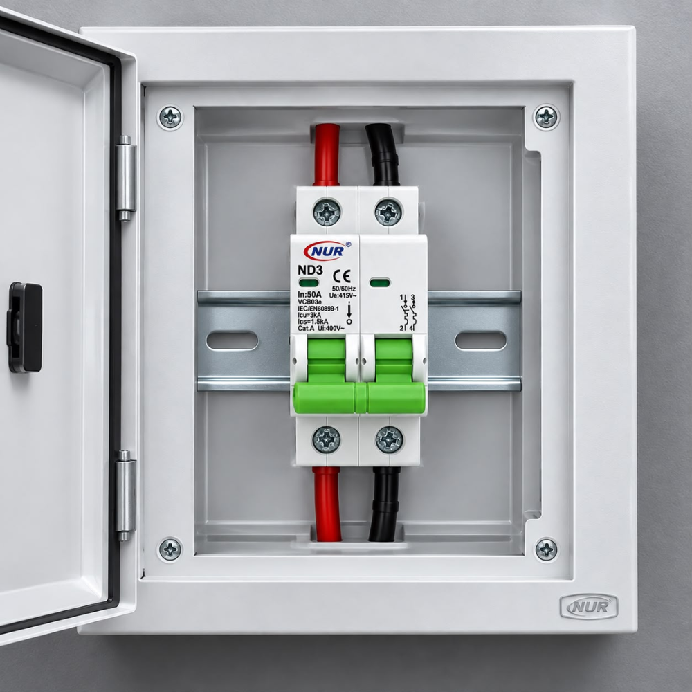 Whitehouse Lighting And Electrical NUR 50A 2 Pole 3kA Circuit Breaker  NUR