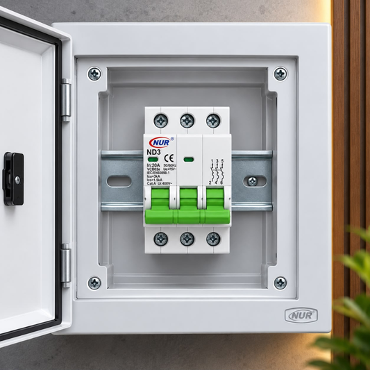 Whitehouse Lighting And Electrical NUR 20A 3 Pole 3kA DIN Rail Circuit Breaker  NUR