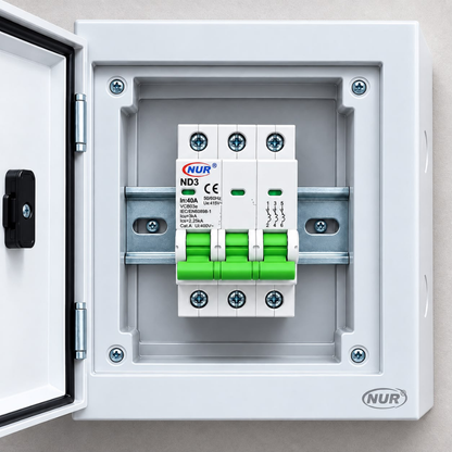 Whitehouse Lighting And Electrical NUR 40A 3 Pole 3kA DIN Rail Circuit Breaker  NUR