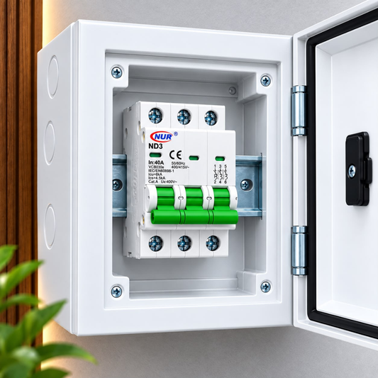 Whitehouse Lighting And Electrical NUR 40A 3 Pole 3kA DIN Rail Circuit Breaker  NUR