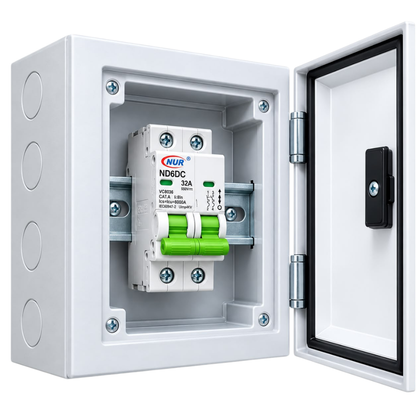NUR ND6DCD32 32A 2P 6kA 550V DC Circuit Breaker alternate product image - Whitehouse Lighting And Electrical