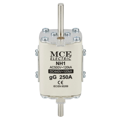MCE NH1-250A-DC 250A gG Solar Battery Fuse