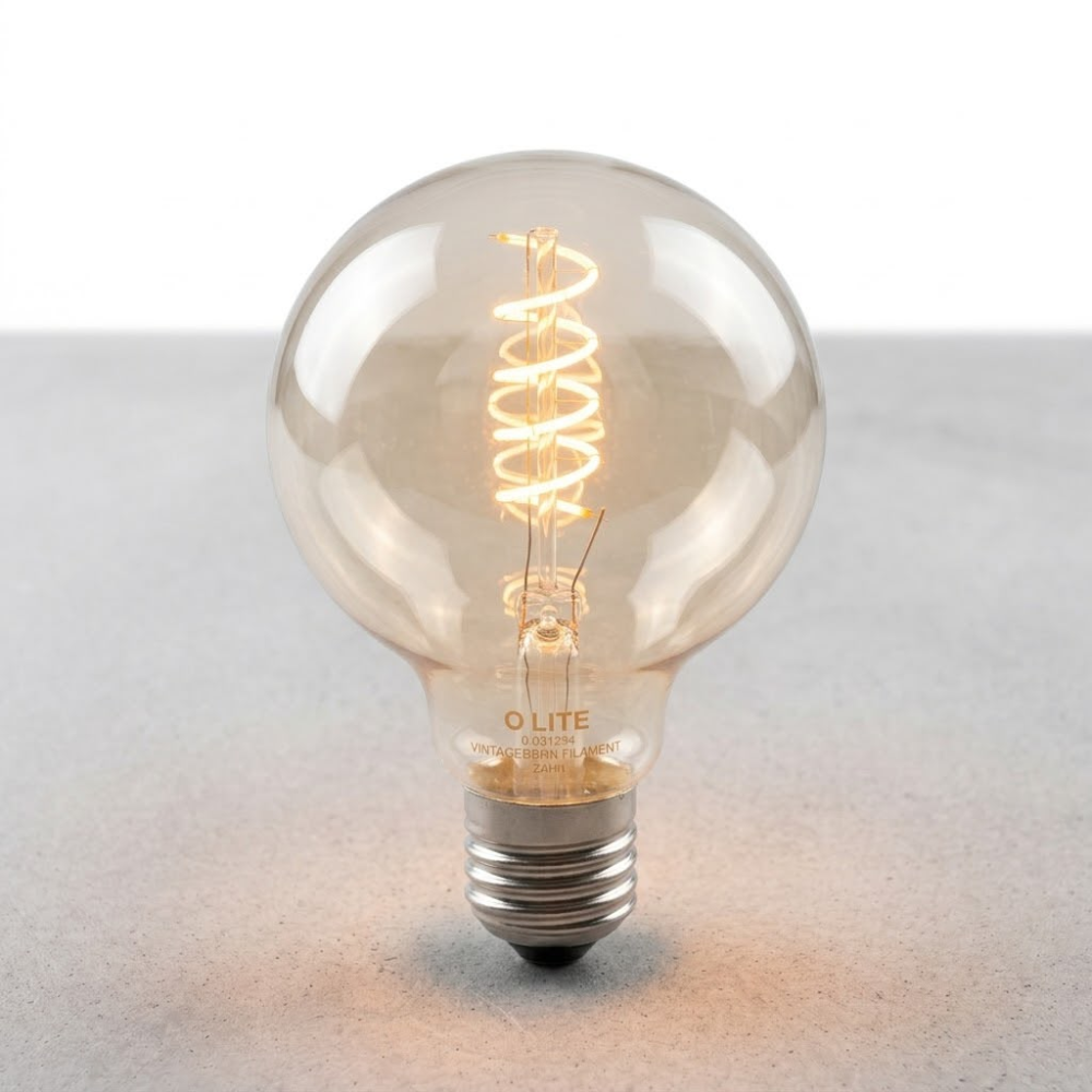 O-Lite OL-G125-5W-D-T 5W E27 G125 Clear 2800K Dimmable LED Filament Bulb alternate product image - Whitehouse Lighting And...
