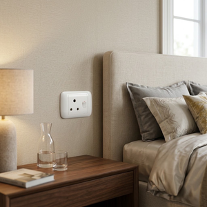 Onesto Oracle ONP2001 4x2 Single Switched Socket Horizontal – White