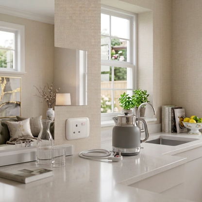 Whitehouse Lighting And Electrical Onesto Oracle White 4x2 Single Socket  Onesto