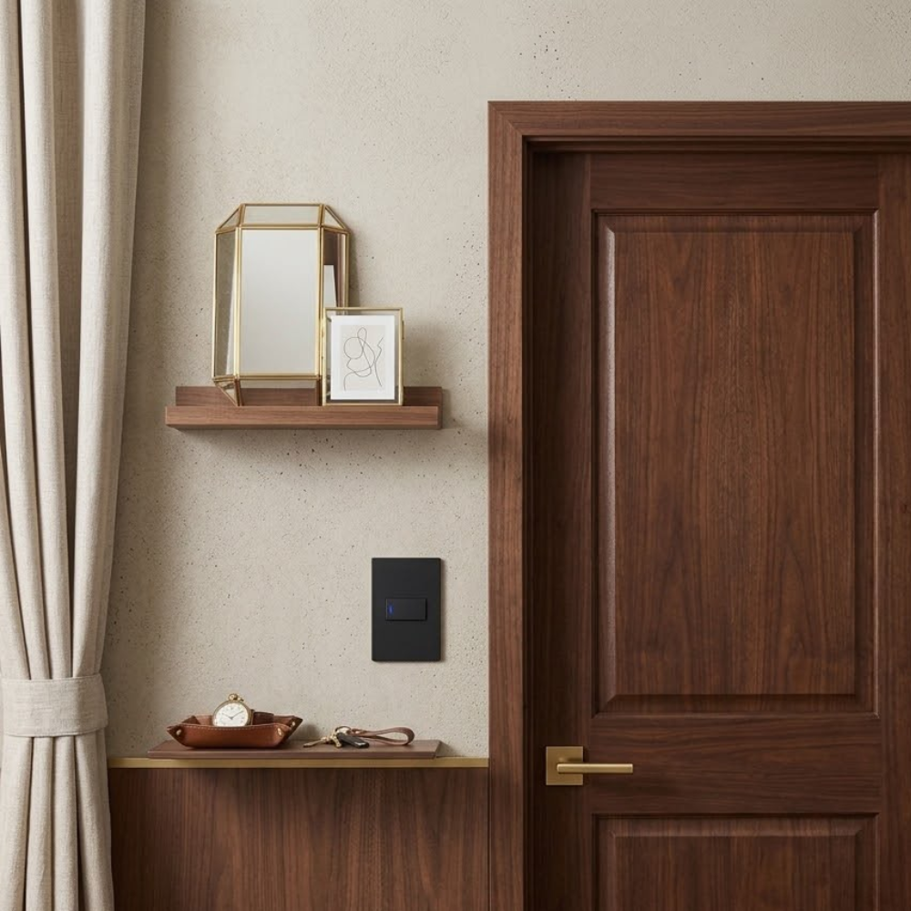 Whitehouse Lighting And Electrical Horizon Black 4x2 1 Lever 1 Way Switch  Horizon