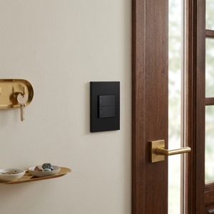 Horizon Modern RES50 2-Lever 1-Way Switch – Black