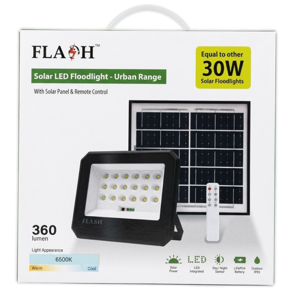 Whitehouse Lighting And Electrical Flash 3W 360lm IP65 Solar LED Floodlight  Flash™
