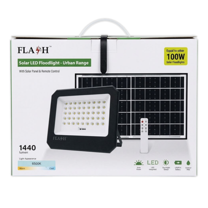 Whitehouse Lighting And Electrical Flash 12W 1440lm IP65 Solar LED Floodlight  Flash™