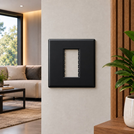 Whitehouse Lighting And Electrical Horizon Black Modern Single Grid Socket  Horizon