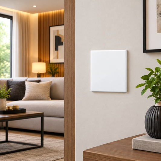 Whitehouse Lighting And Electrical Horizon White 4x4 Blank Wall Plate  Horizon