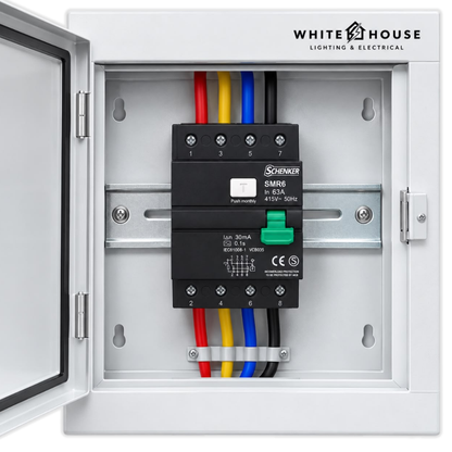 Whitehouse Lighting And Electrical Schenker 63A 30mA 4 Pole Earth Leakage Unit  Schenker