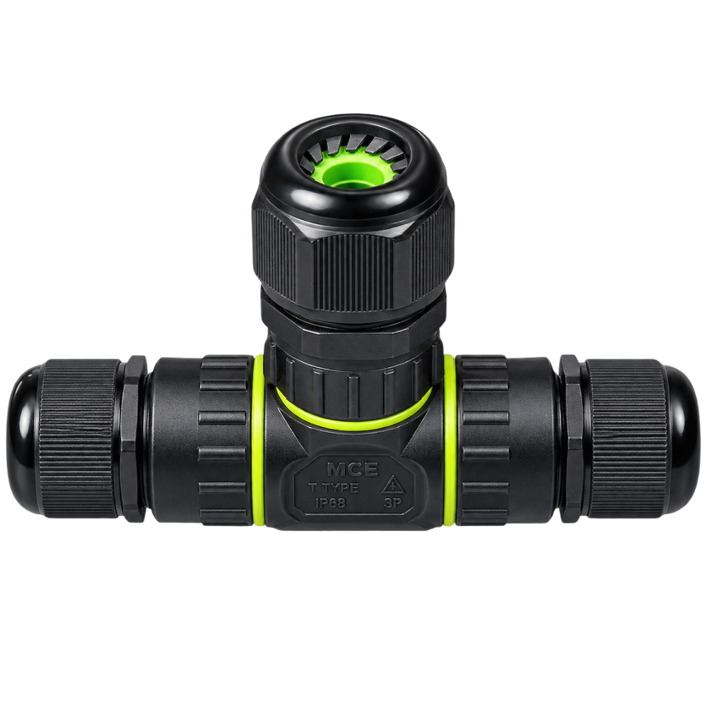 Whitehouse Lighting And Electrical MCE IP68 3 Pole T Type Weatherproof Wire Connector  MCE