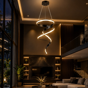 K-Light 60W LED Black Cygnet Pendant