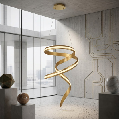 Whitehouse Lighting And Electrical K-Light 60W LED Gold Cygnet Pendant  K.Light