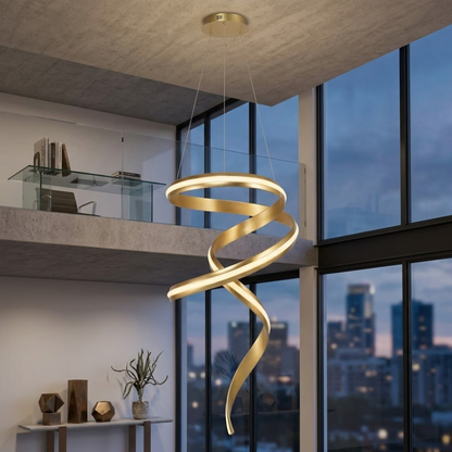 Whitehouse Lighting And Electrical K-Light 60W LED Gold Cygnet Pendant  K.Light