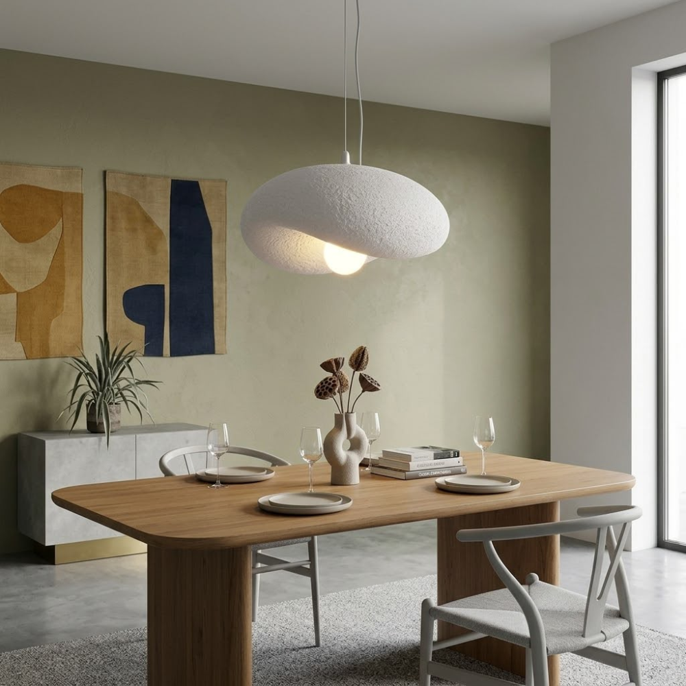 Whitehouse Lighting And Electrical Brightstar PEN033 White Metal & Foam Pendant  Brightstar