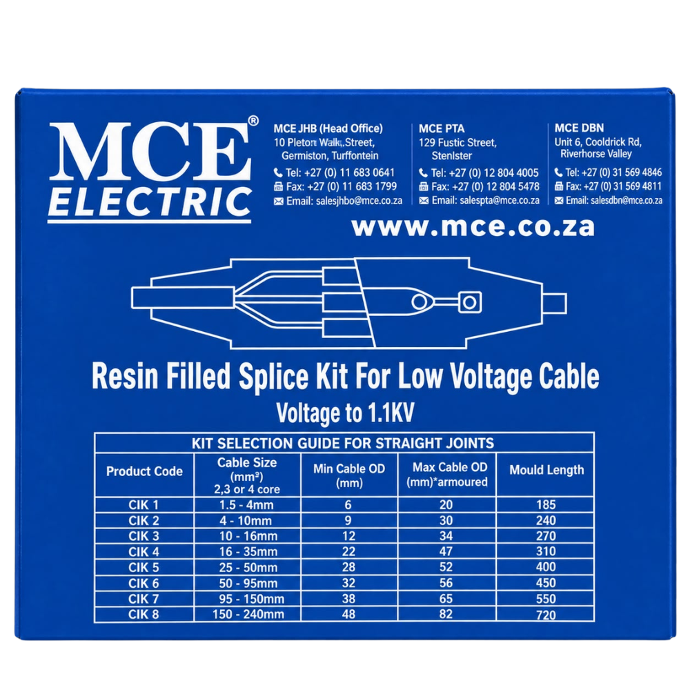 Whitehouse Lighting And Electrical MCE Cable Joint Kit 10–16mm²  MCE