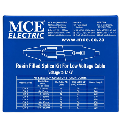 Whitehouse Lighting And Electrical MCE Cable Joint Kit 10–16mm²  MCE