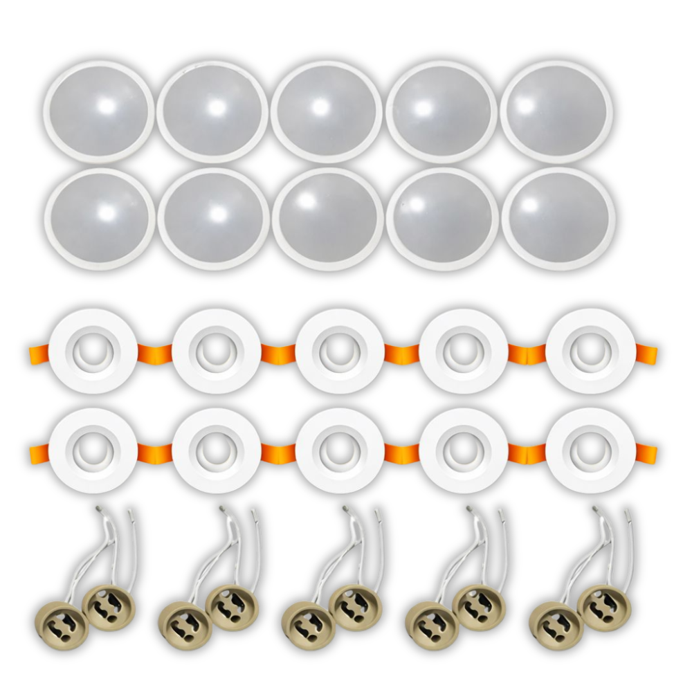 Whitehouse Lighting And Electrical LED Basic 3W 3-In-1 Downlight Kit (30 Piece Value Pack)  LED Basic