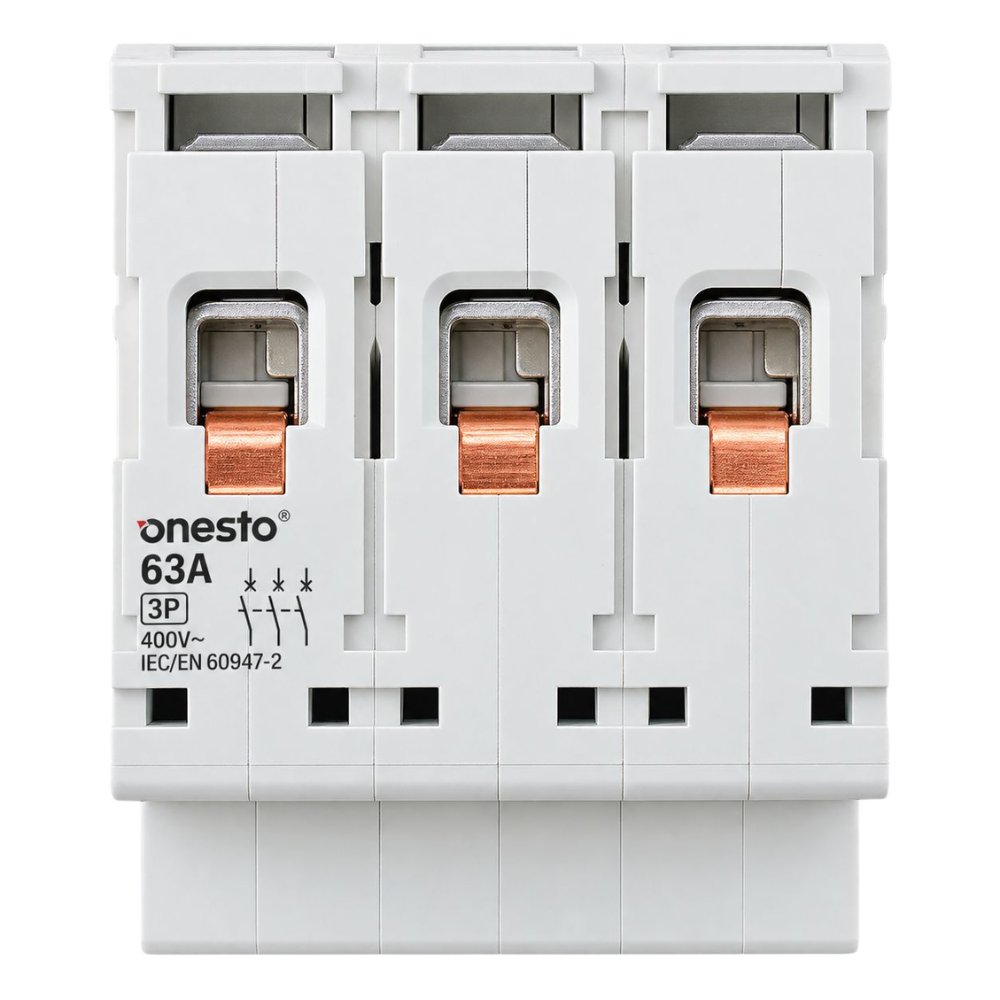 Whitehouse Lighting And Electrical Onesto 63A 3 Pole 3KA Circuit Breaker  Onesto