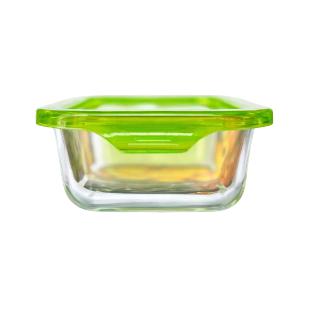 Whitehouse Lighting And Electrical Harry's Homeware 370ML F/Lock Rectangle Borosilicate Food Container (Green lid)  Harry's Homeware