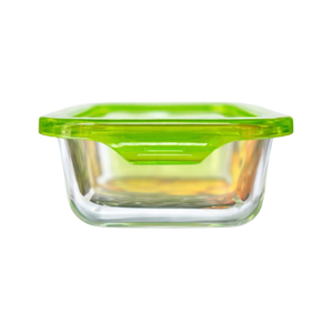Harrys Homeware 800ml French Lock Borosilicate Square Food Storage Container