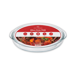 Harrys Homeware Borosilicate Glass 700ml Oval Oven Dish