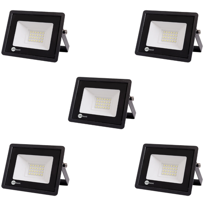 Whitehouse Lighting And Electrical LED Basic 20W Floodlight-5 Pack Combo  LED Basic
