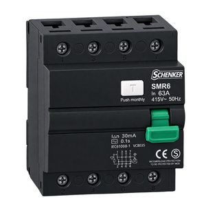 Schenker 63A 30mA 4 Pole Earth Leakage Unit