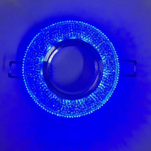 WHL&E 3W LED Blue Downlight Fitting