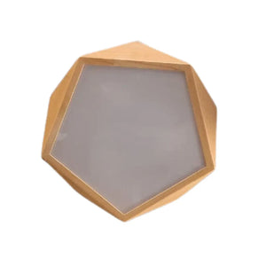 WHL&E 6809 60W LED Wooden Ceiling Light